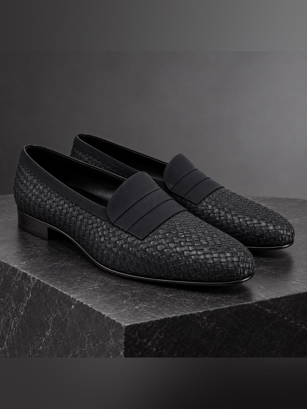 Bally Pierre Opera Tuxedo Black Dress Loafers Men's Sz. 13N